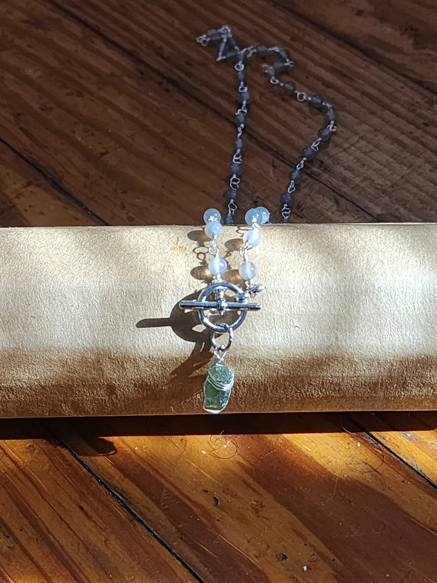 Eclipse MOLDAVITE Necklace