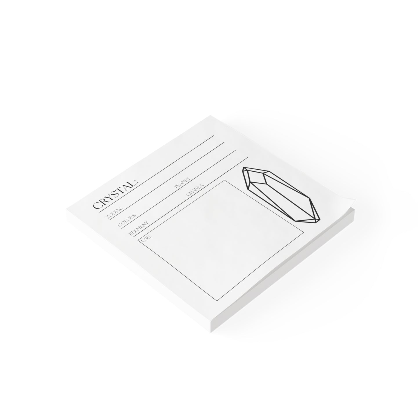 Crystal Post-it® Note Pad