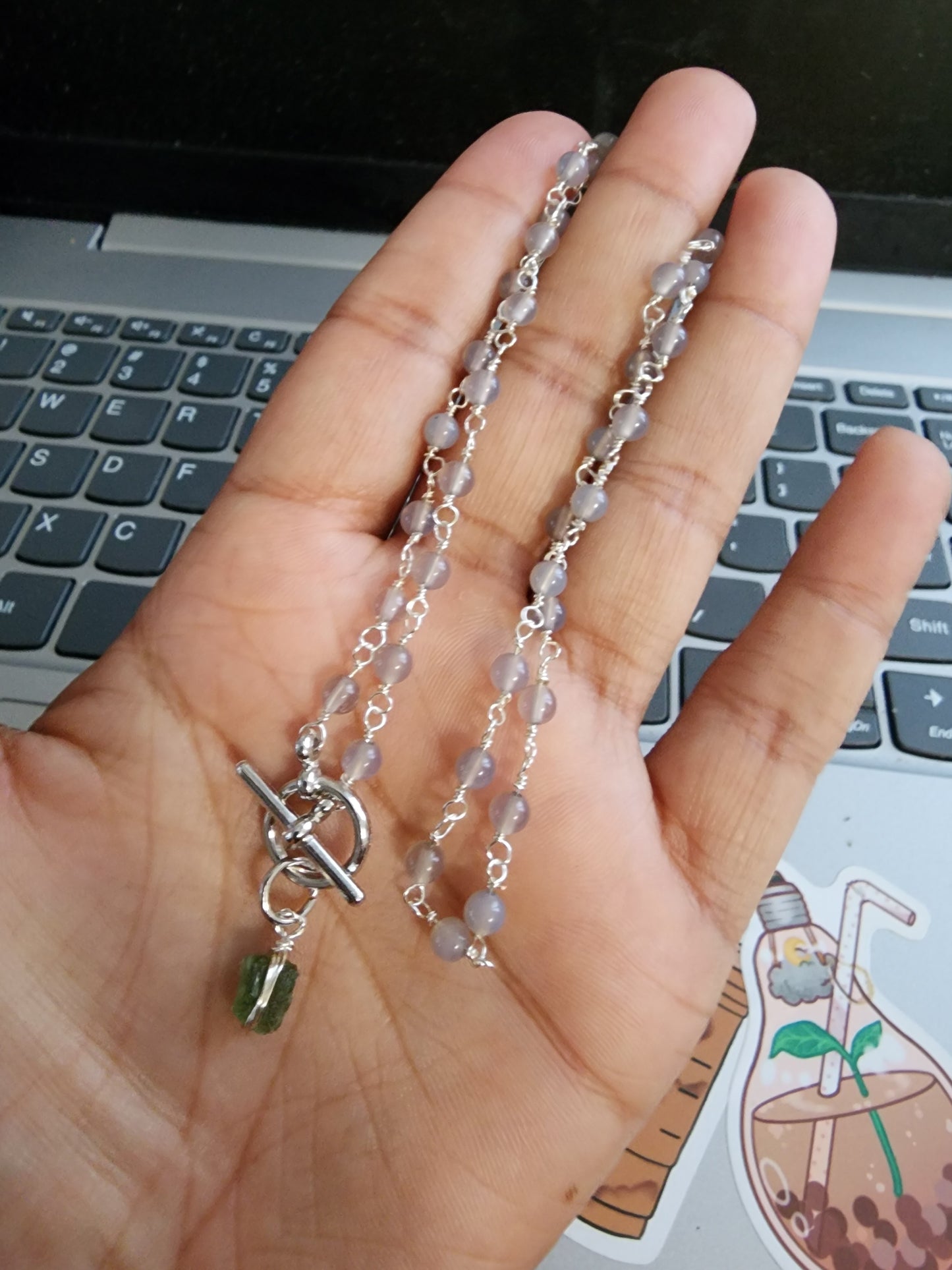 Eclipse MOLDAVITE Necklace