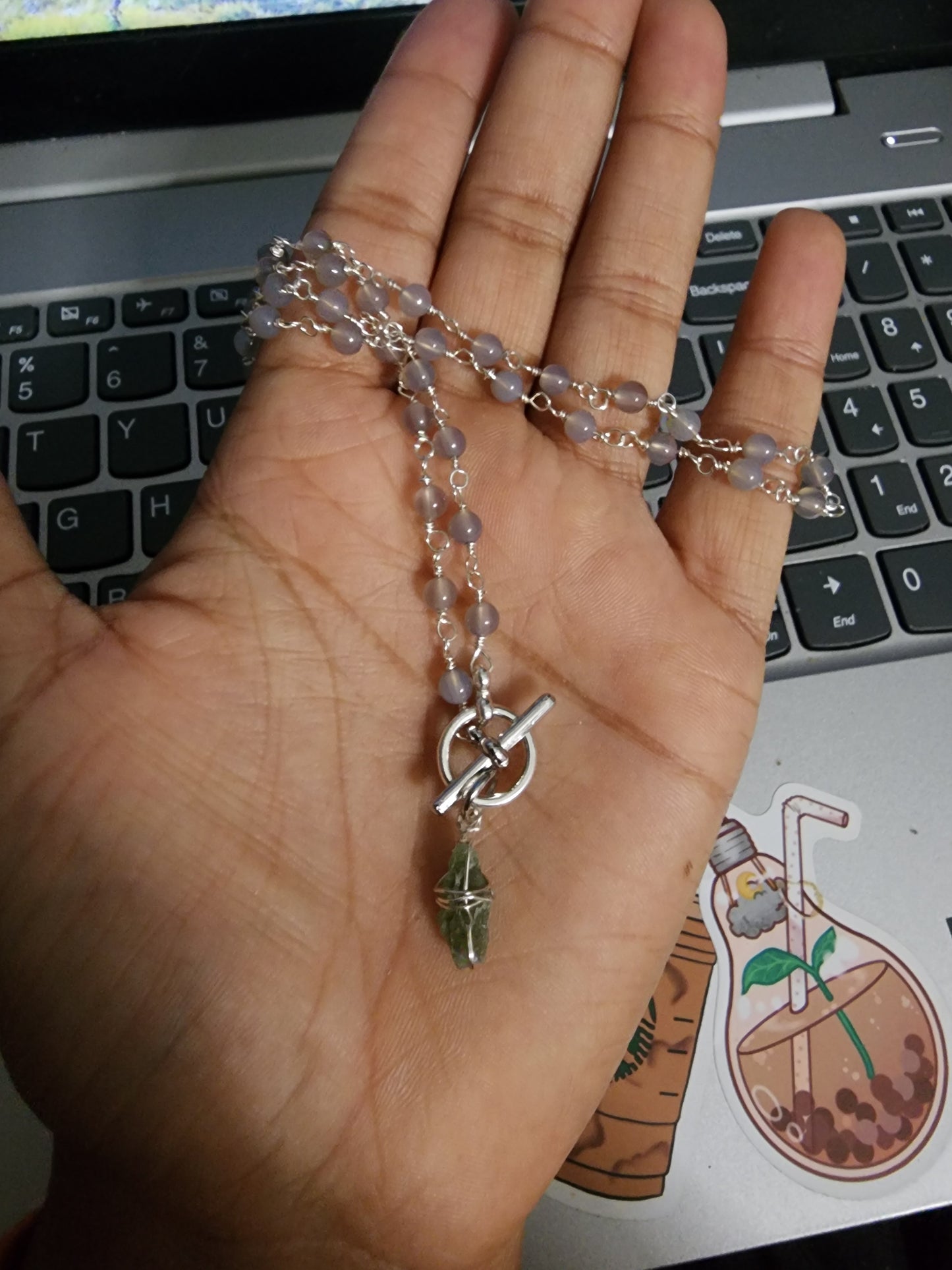 Eclipse MOLDAVITE Necklace